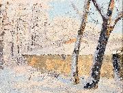 Nikolay Nikanorovich Dubovskoy Trees in the snow oil on canvas
